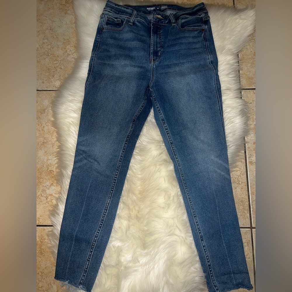 Old Navy Women's Rockstar Skinny Jeans - Deep Blue extra high rise size 10